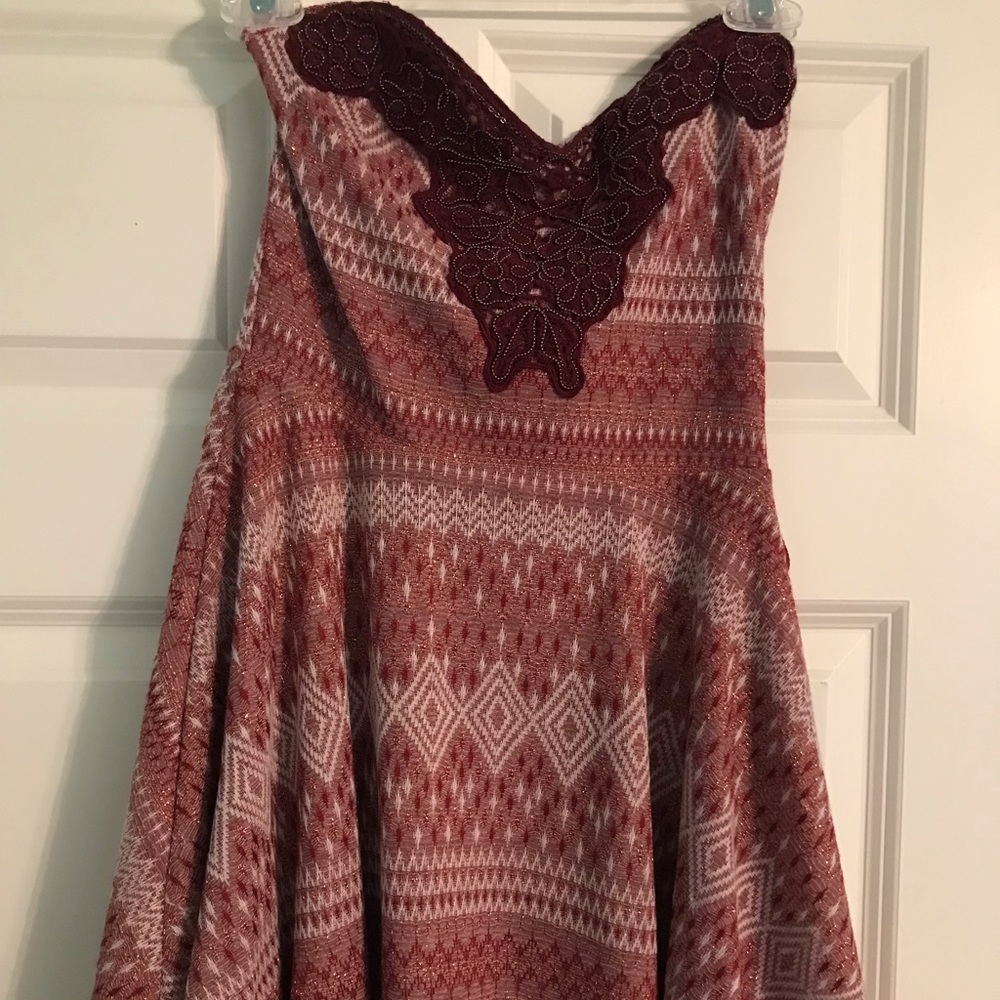 Free People strapless dress